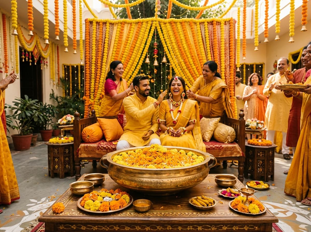 Haldi Ceremony in Indian Wedding — Fliqa WedPlan