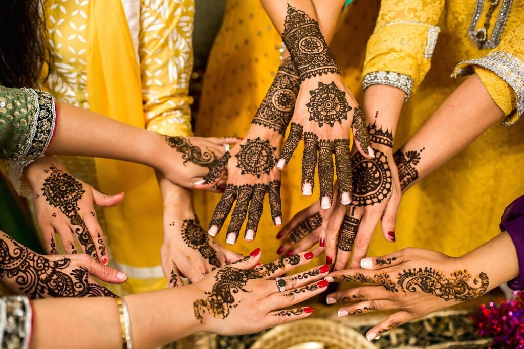 hands, henna, tattoo