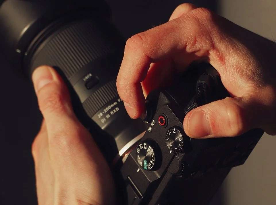 Historical photo showing the evolution of photography